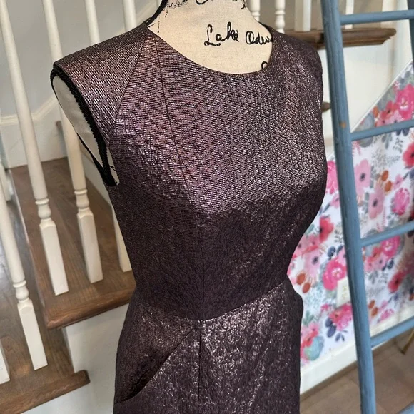 WHIT Metallic Geometric Dress - Picture 3 of 6